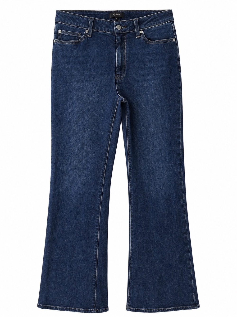 Quince Women’s Dark Wash Stretch Bootcut Jeans Size 31